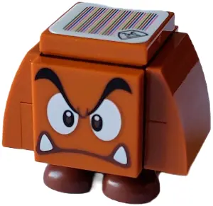 MAR0123:  Goomba (Black Interior Pieces) - Angry
