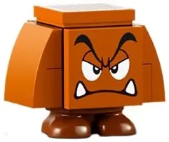 MAR0147:  Goomba (Black Interior Pieces) - Angry, Eyelids