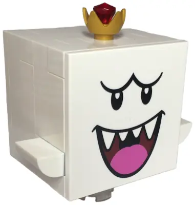 MAR0198:  King Boo - Dark Pink Tongue, Dark Azure Scanner Tile