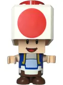 Minifigurka: MAR0206:  Toad - Happy, Open Mouth, White Hinge Top Plate, Black Hinge Brick and 2 x 2 Plate