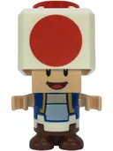 Minifigurka: MAR0209:  Toad - Happy, Open Mouth, Black Hinge Top Plate, Light Bluish Gray Hinge Brick and Tan 2 x 2 Plate