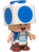 Minifigurka: MAR0230:  Blue Toad - Winking, Tan Hinge Brick