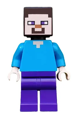 MIN009:  Steve (Light Nougat) - Dark Purple Legs