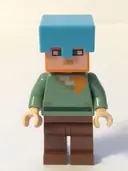 Minifigurka: MIN019:  Alex - Reddish Brown Legs, Medium Azure Helmet