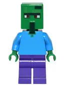 Minifigurka: MIN030:  Zombie Villager - Dark Azure Torso