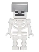 Minifigurka: MIN032:  Skeleton, Minecraft - Flat Silver Helmet