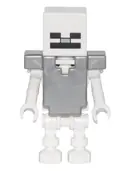 Minifigurka: MIN033:  Skeleton, Minecraft - Flat Silver Armor