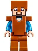 Minifigurka: MIN044:  Steve (Light Nougat) - Dark Orange Legs, Helmet and Armor