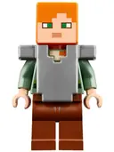 Minifigurka: MIN045:  Alex - Reddish Brown Legs, Flat Silver Armor
