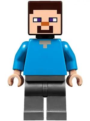 MIN048:  Steve (Light Nougat) - Flat Silver Legs