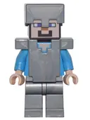 Minifigurka: MIN053:  Steve (Light Nougat) - Flat Silver Legs, Helmet and Armor