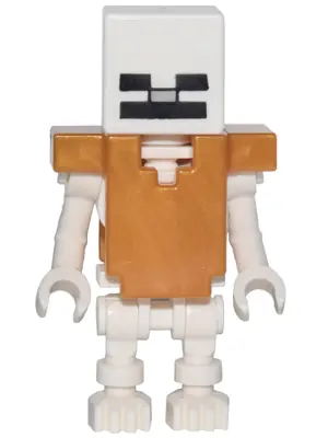 MIN054:  Skeleton, Minecraft - Pearl Gold Armor