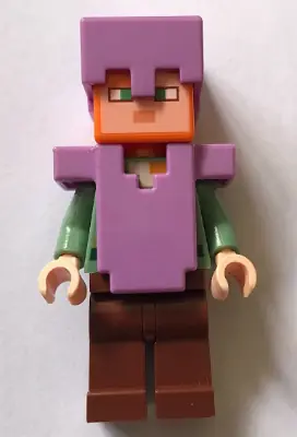 MIN055:  Alex - Reddish Brown Legs, Medium Lavender Helmet and Armor