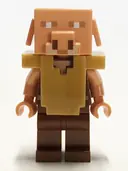 Minifigurka: MIN097:  Piglin - Reddish Brown Legs, Pearl Gold Armor
