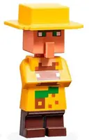 Minifigurka: MIN126:  Villager (Farmer) - Jungle Biome Outfit, Yellow Hat