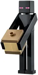 Minifigurka: MIN139:  Enderman - Tan Block with Dark Tan Top and Bottom