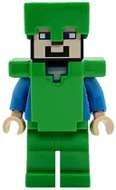 Minifigurka: MIN140:  Steve (Light Nougat) - Bright Green Legs, Helmet and Armor