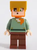 Minifigurka: MIN158:  Alex - Reddish Brown Legs, Pearl Gold Helmet