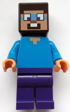 MIN160:  Steve (Nougat) - Dark Purple Legs, Dark Azure Around Eyes