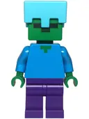 Minifigurka: MIN174:  Zombie - Dark Purple Legs, Medium Azure Helmet