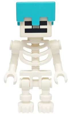 MIN178:  Skeleton, Minecraft - Medium Azure Helmet