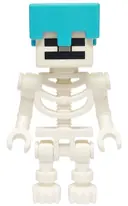 Minifigurka: MIN178:  Skeleton, Minecraft - Medium Azure Helmet