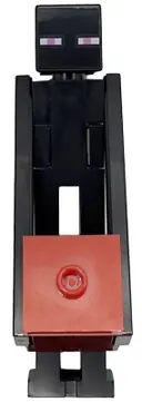 Minifigurka: MIN226:  Enderman - Dark Red Block with Red Top