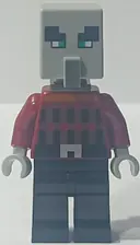 Minifigurka: MIN229:  Illager (Pillager) - Narrow Eyes, Dark Bluish Gray Neck Bracket