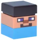 Minifigurka: MIN242:  Micromob Steve - Short, Dark Brown Hair, Dark Azure Legs