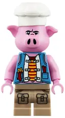 Minifigurka: MK011:  Pigsy - Medium Blue Vest, Dark Tan Medium Legs with Pockets