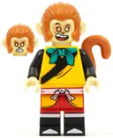 Minifigurka: MK033:  Monkey King - Bright Light Orange Robe, Dark Turquoise Bandana, Open Eyes