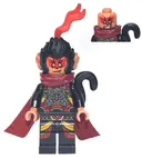 Minifigurka: MK075:  Evil Macaque - Black and Red Armor, Dark Red Cape, Monkey Tail