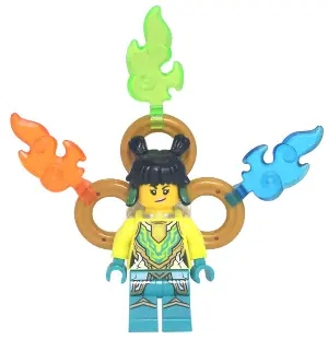 MK089:  Mei - Neon Yellow Armor, Fire Rings