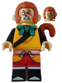 Minifigurka: MK101:  Monkey King - Bright Light Orange Robe, Dark Turquoise Bandana, Closed Left Eye