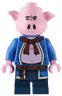 Minifigurka: MK109:  Pigsy - Blue Open Robe, Dark Blue Medium Legs