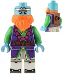 Minifigurka: MK112:  Sandy - Purple and Bright Green Robe, Neck Bracket