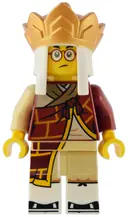 Minifigurka: MK120:  Mr. Tang - Dark Red Robe, Gold Headdress