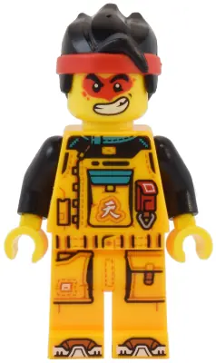 MK150:  Monkie Kid - Bright Light Orange Racing Suit