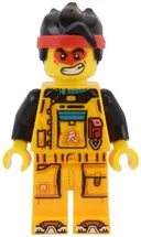 Minifigurka: MK150:  Monkie Kid - Bright Light Orange Racing Suit