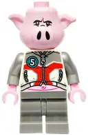 Minifigurka: MK163:  Pigsy - White Jacket, Dark Bluish Gray Medium Legs