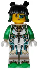Minifigurka: MK165:  Mei - Dragon Armor Suit, Bright Green Roller Skates
