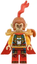 Minifigurka: MK170:  Monkey King - Pearl Gold Shoulder Armor with Dragon Heads