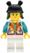Minifigurka: MK176:  Mei - White Jacket with Buttons, White Legs