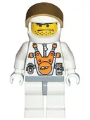 Minifigurka: MM007:  Mars Mission Astronaut with Helmet and Orange Sunglasses on Forehead, Stubble