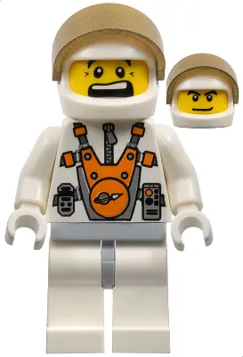 MM011:  Mars Mission Astronaut with Helmet and Dual Sided Head