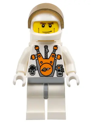 MM014:  Mars Mission Astronaut with Helmet and Cheek Lines and Backpack