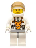 Minifigurka: MM015:  Mars Mission Astronaut with Helmet, Metallic Gold Visor, Smirk and Stubble Beard
