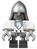 Minifigurka: NEX002:  Lance Bot - White Shoulders, Flat Silver Helmet
