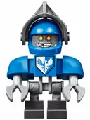 Minifigurka: NEX011:  Clay Bot - Blue Shoulders, Flat Silver Visor