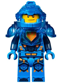 NEX023:  Clay Moorington - Blue Helmet, Trans-Dark Blue Visor and Armor (Ultimate Clay)
